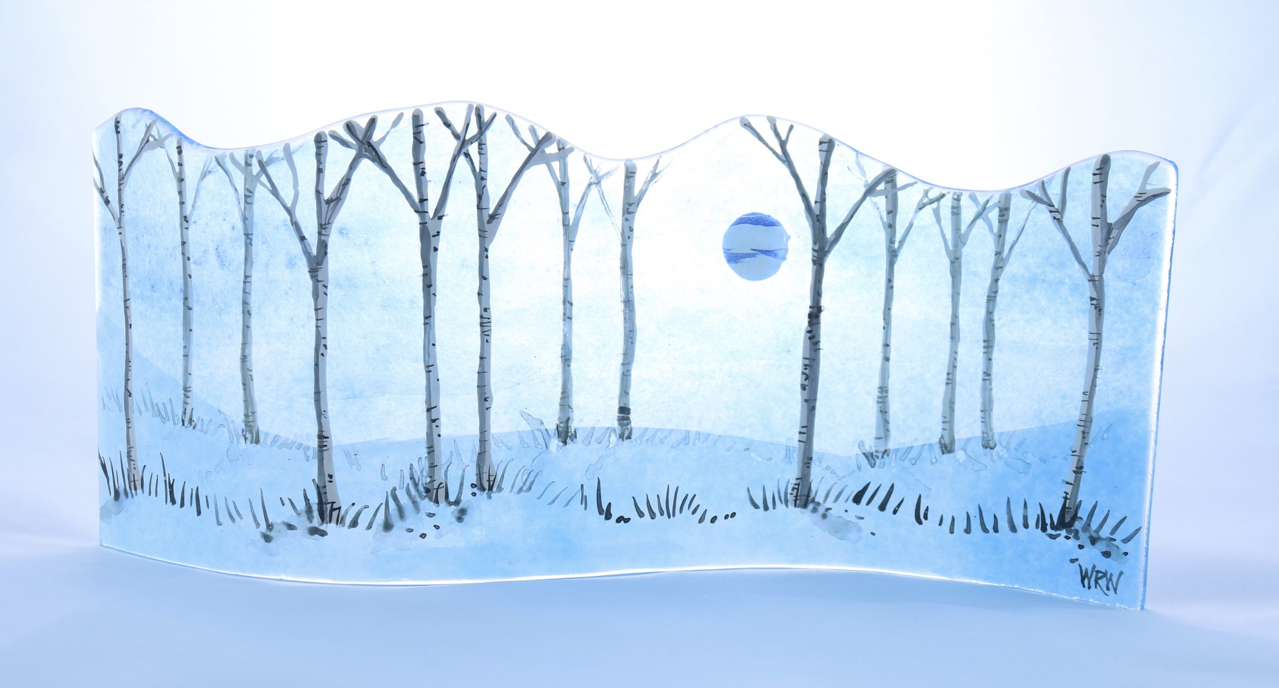 Long winter birch panel