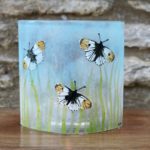Beautiful handmade glass gift panel