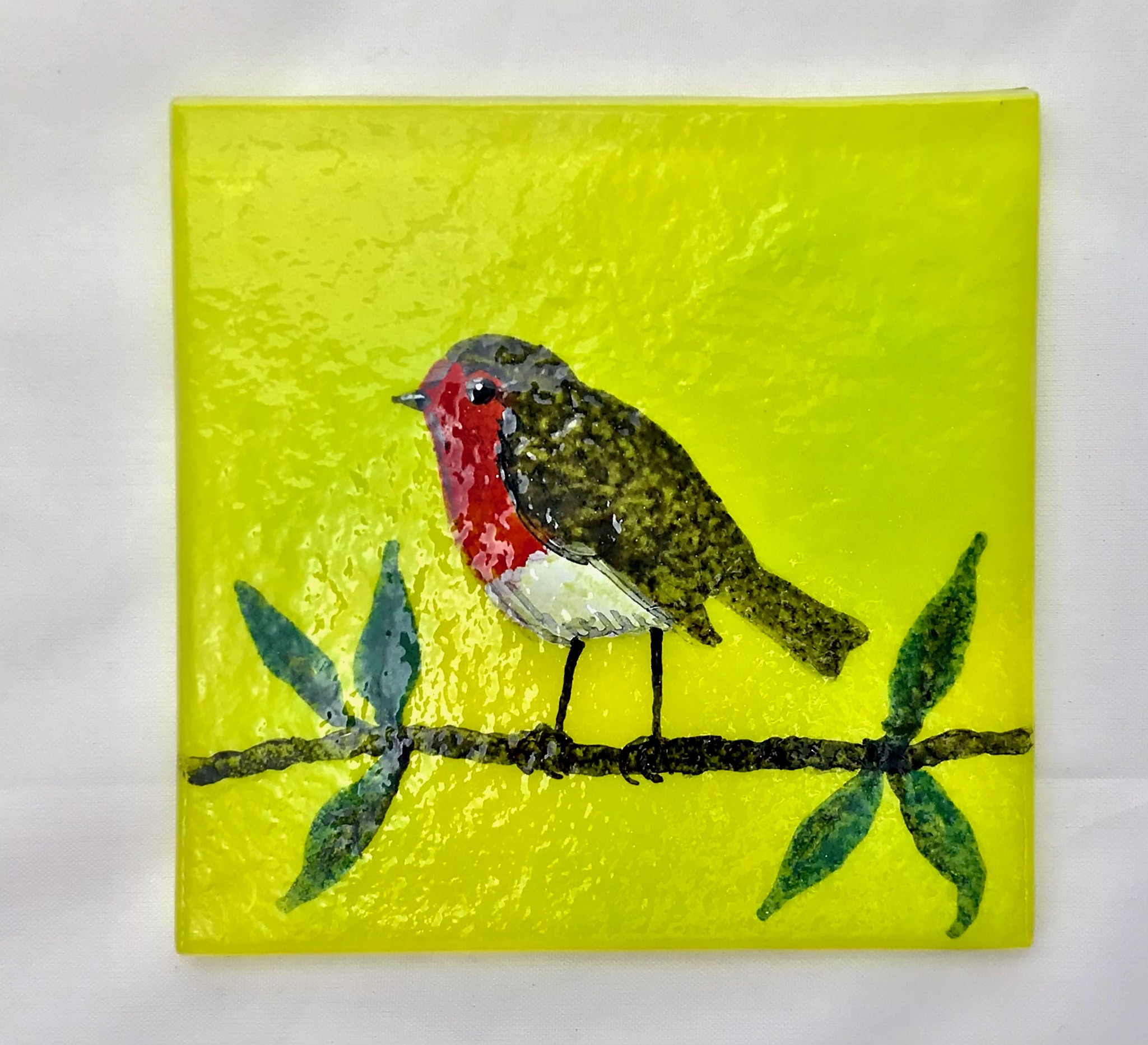 Robin coaster (spring green)